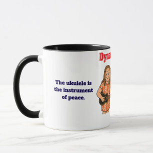 Caneca Duo Dinâmico Menina e Chihuahua tocando ukes