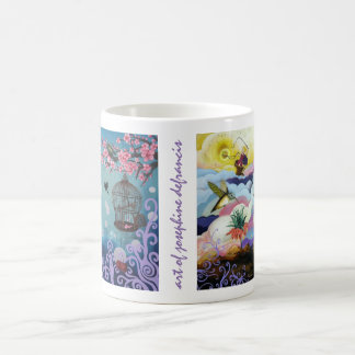 Caneca dupla das pinturas por Josephine DeFrancis