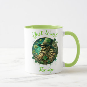 Caneca Dupla Leprechaun Salvando Uma Ponta