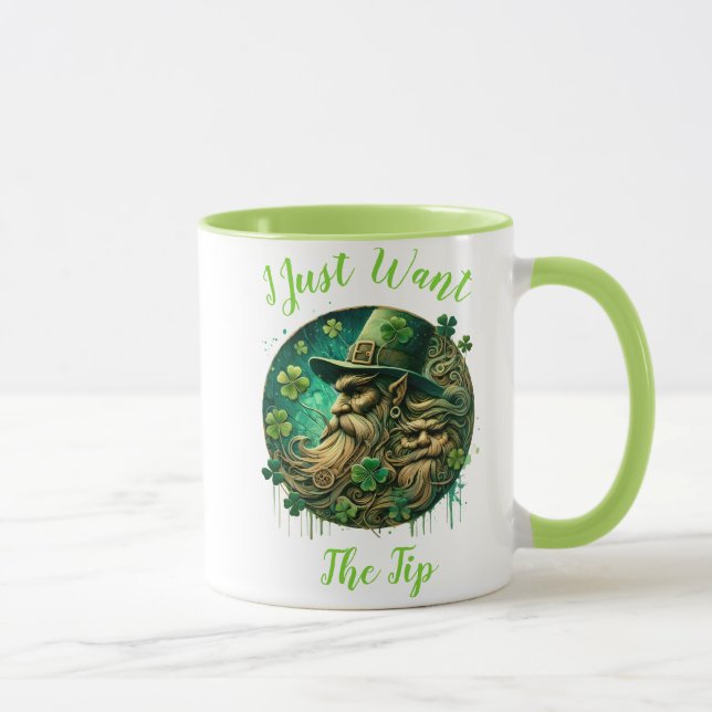 Caneca Dupla Leprechaun Salvando Uma Ponta (Direita)