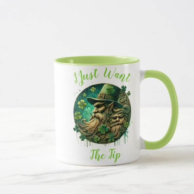 Caneca Dupla Leprechaun Salvando Uma Ponta (Direita)