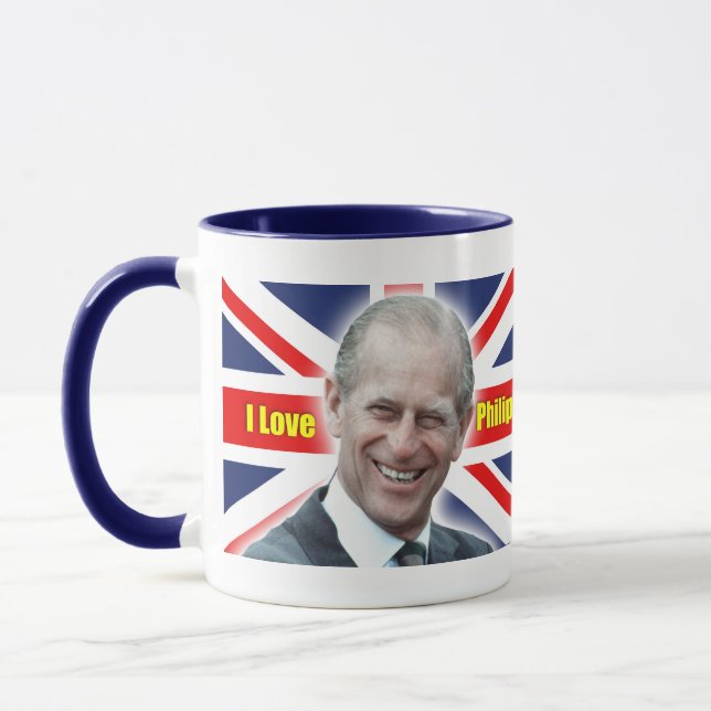 Caneca Duque de Einburgh - Eu amo Philip (Esquerda)