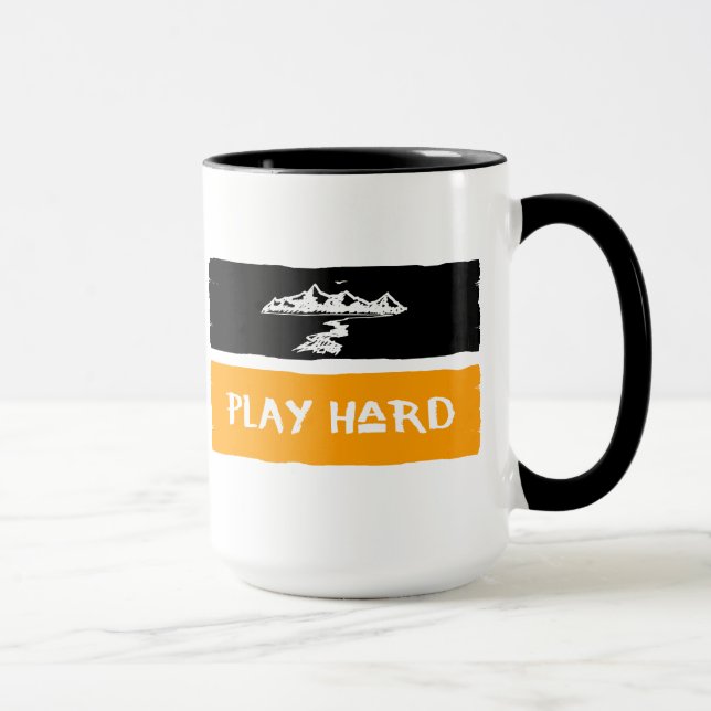 Caneca dura da montanha do jogo (Direita)