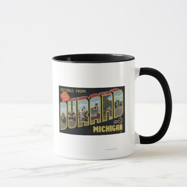 Caneca Durand, Michigan - Cenas com Letras Grandes (Direita)
