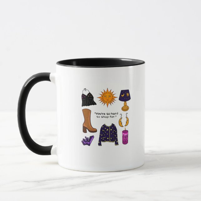Caneca Duro De Comprar Por Whimsigoth Aesético (Esquerda)