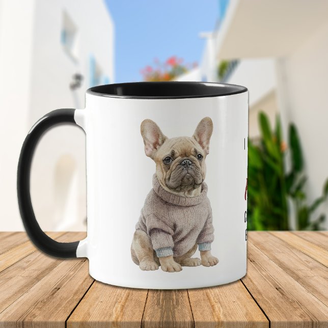Caneca Duro de Trabalho Bonito para o meu Cão Francês (Criador carregado)