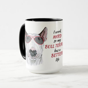 Caneca Duro de trabalho para meu Cão-Touro Branco