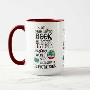 Caneca Dustin Stevens Book Lover