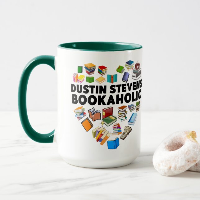 Caneca Dustin Stevens Bookaholic (Com Donut)