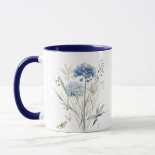 Caneca Dusty Blue Floral