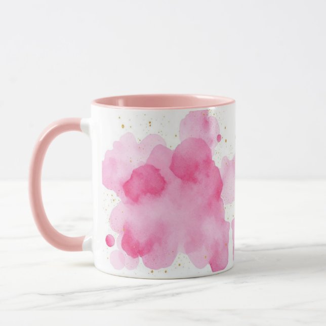 Caneca Dusty Rose Sprinkled Gold Mug Tasse (Esquerda)