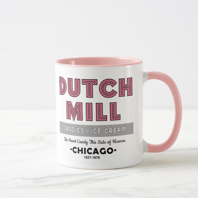 Caneca Dutch Mill Candy Company, Chicago, IL (Direita)