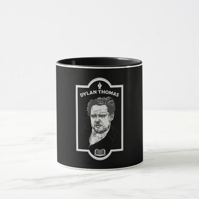 Caneca Dylan Thomas Welsh Poet (Centro)