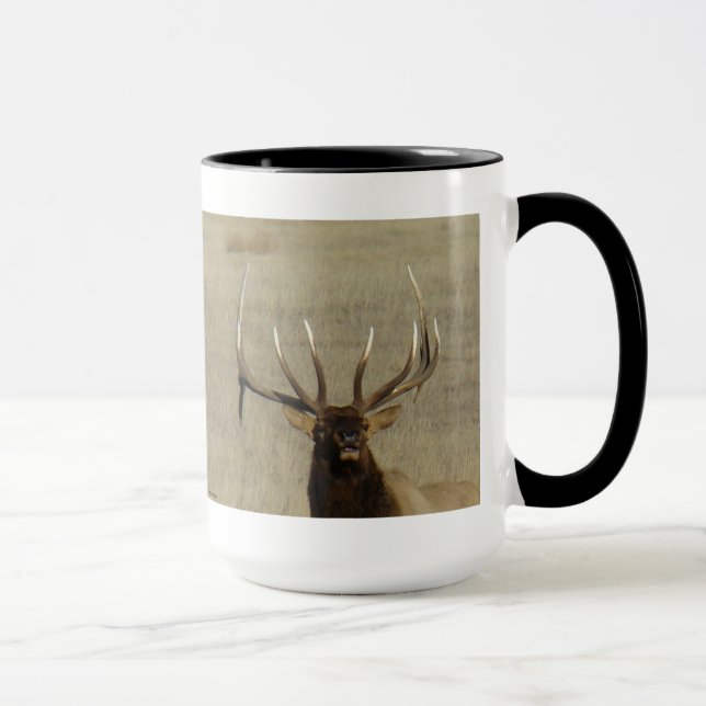 Caneca E29 Tiro na cabeça do Elk Bull (Direita)