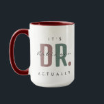 Caneca É a Dra. [Nome Personalizado] Na Verdade, Mug Imen<br><div class="desc">Faça uma declaração ousada mas na moda com a caneca personalizada "É o Dr. Realmente"! Com tipografia moderna com sotaques pastéis suaves e um nome personalizável, esta caneca é perfeita para celebrar conquistas acadêmicos, promoções ou marcos profissionais. O elegante design, combinado com uma pega marrom e interior contrastantes, adiciona um...</div>