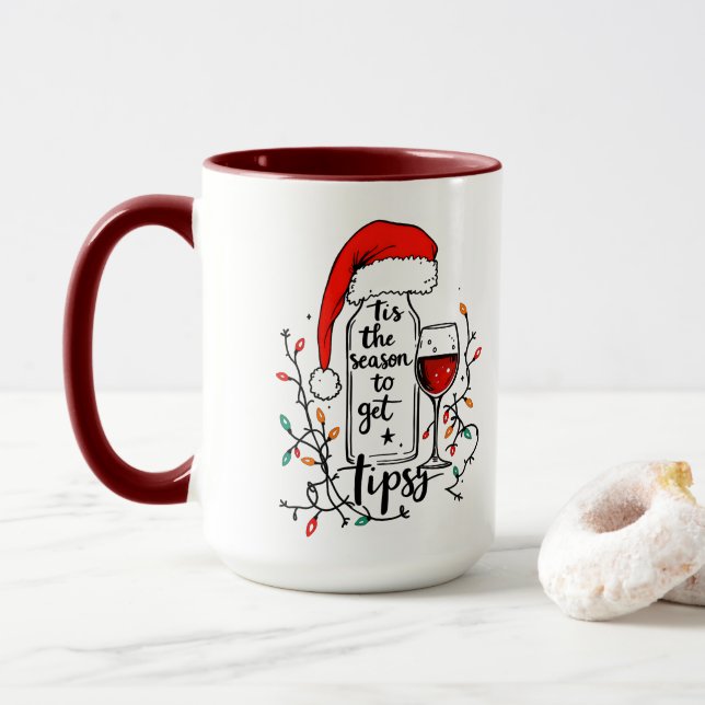 Caneca É a Época de Ficar Embriagado  (Com Donut)