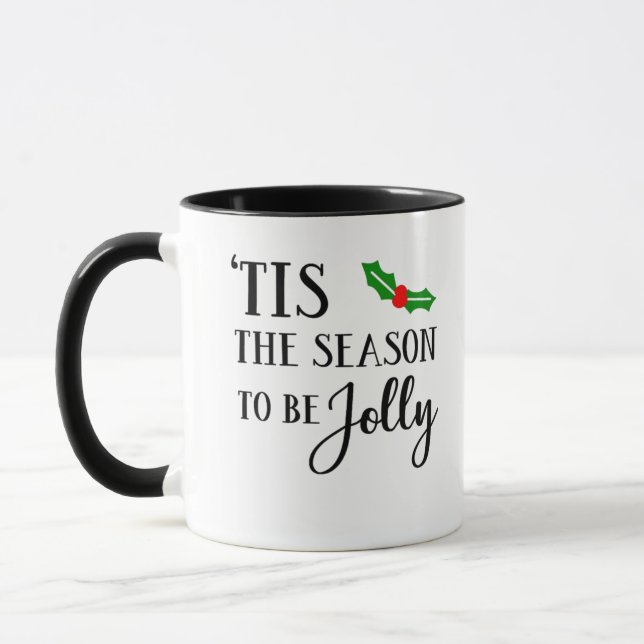 Caneca É a Época de Ser Visgo de Natal (Esquerda)