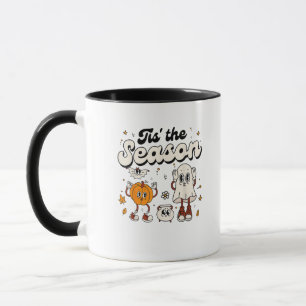 Caneca É a Temporada Festa Retro de Halloween Divertida B