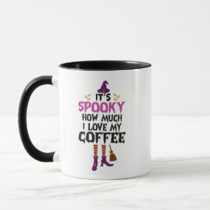 Caneca É assustador o quanto adoro o meu café, engraçado,