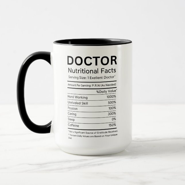 Caneca É Dr, na Verdade – Vida Divertida de Médico | Fofo (Esquerda)
