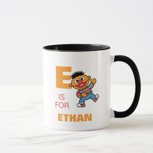 Caneca E é para Ernie | Adicione seu nome (Direita)