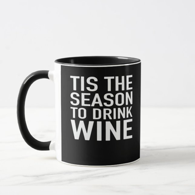 Caneca É Época de Beber Vinho (Esquerda)