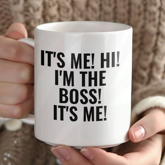 Caneca É Eu, Olá! Eu Sou o Chefe! Divertido (Criador carregado)