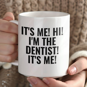 Caneca É Eu, Olá! Eu Sou o Dentista! Divertido para Qualq