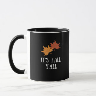 Caneca É Gráfico estético de outono