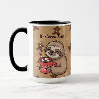 Caneca É Hora do Cacau | Citação Aconchegante de Inverno