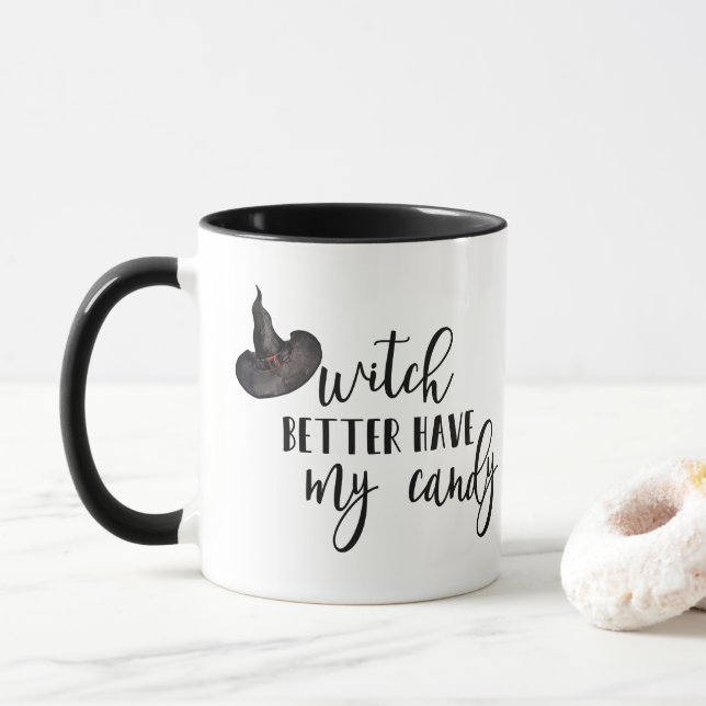 Caneca É Melhor Que A Bruxa Tenha O Meu Docinho. (Com Donut)