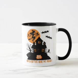 Caneca É Melhor Que Meu Dinheiro Assombrado Halloween Sej