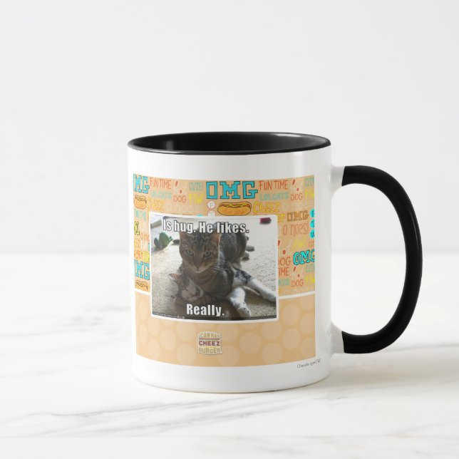 Caneca É o abraço. Gosta (Direita)
