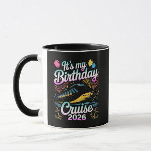 Caneca É o Meu Cruzeiro de Aniversário 2026 Cruzeiro de A