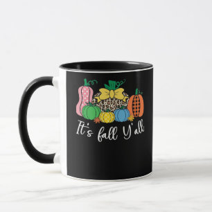 Caneca É Pumpkin do Padrão do Leopardo Queda