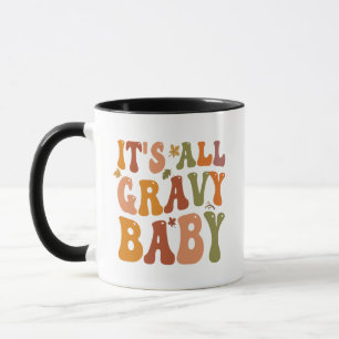 Caneca É tudo Gravy Baby Engraçado Graças à Turquia Cair