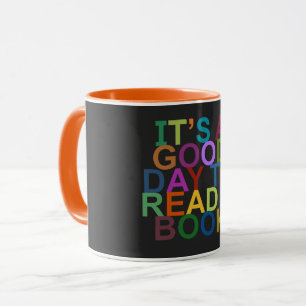 Caneca é um bom dia para ler um livro