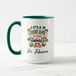 Caneca É um Bom Dia para Salvar Animais Dia do Médico