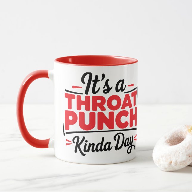 Caneca É Um Dia Para Soco Na Garganta (Com Donut)