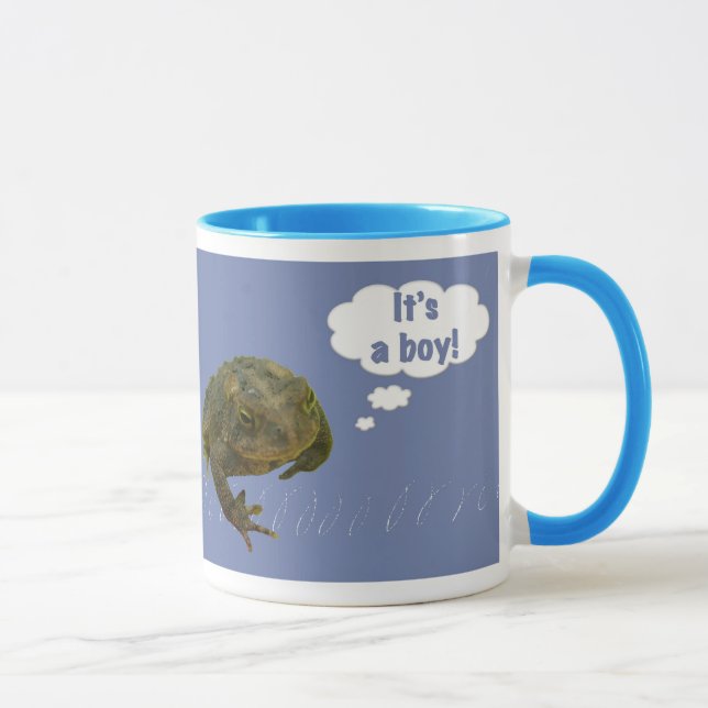 Caneca É um menino! Nova Cama de Bebê (Direita)