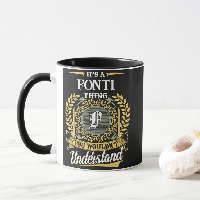 Caneca É uma Coisa da FONTI que Você Não Entenderia (Com Donut)