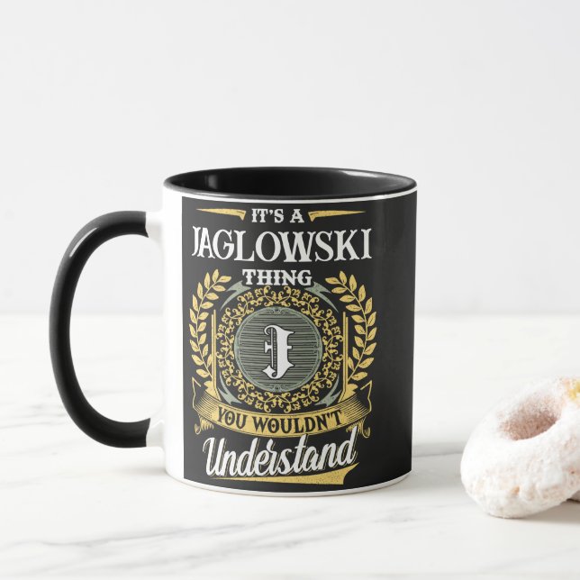 Caneca É uma Coisa de JAGLOWSKI que Você Não Entenderia (Com Donut)