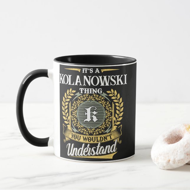 Caneca É uma Coisa de KOLANOWSKI que Você Não Entenderia (Com Donut)