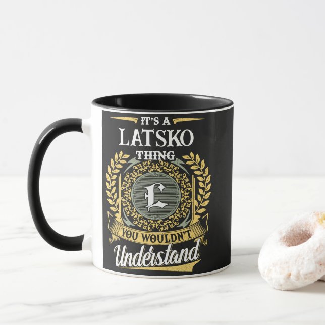 Caneca É uma Coisa de LATSKO que Você Não Entenderia (Com Donut)