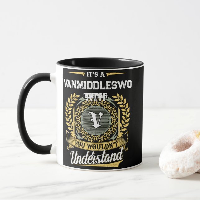 Caneca É uma Coisa de VANMIDDLESWORTH que Você Não Entend (Com Donut)