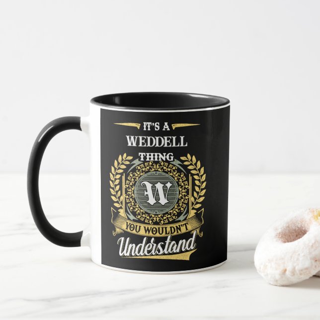 Caneca É uma Coisa de WEDDELL que Você Não Entenderia (Com Donut)