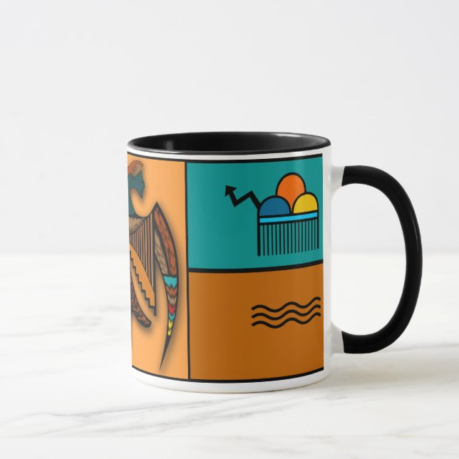 Caneca Eagle abstrato (Direita)