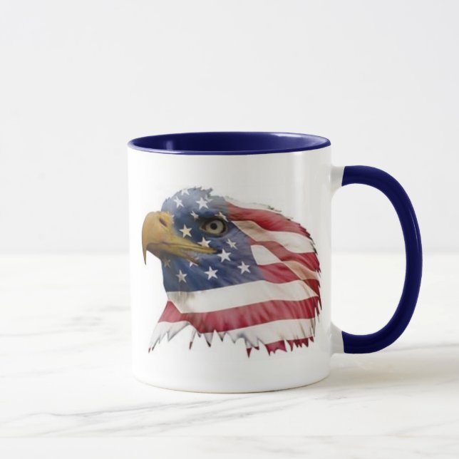 Caneca Eagle e bandeira (Direita)