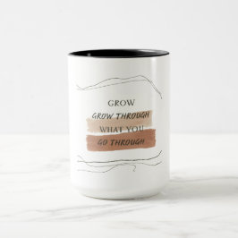 Caneca Earthy Minimalist Inspirational Quote Design – Cal