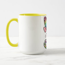 Caneca Easter Rainbow Bunny
